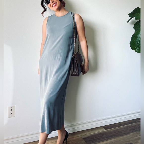 Eileen Fisher Silk MIDI Dress - Picture 2 of 12